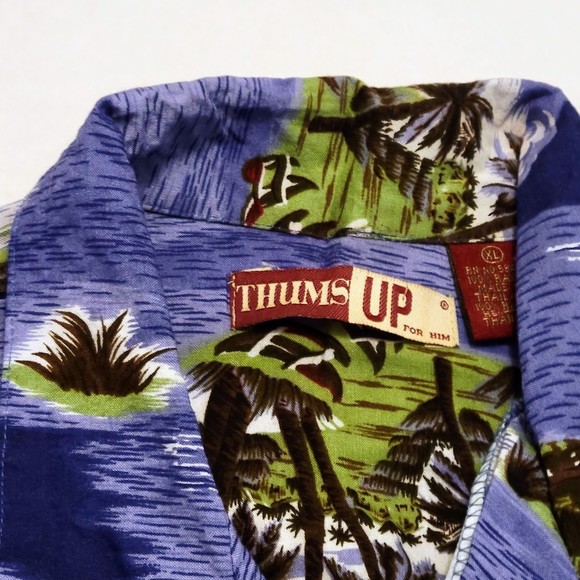 Vintage Thumbs Up Hawaiian Shirt. Preowned. Size XL. - Picture 3 of 8